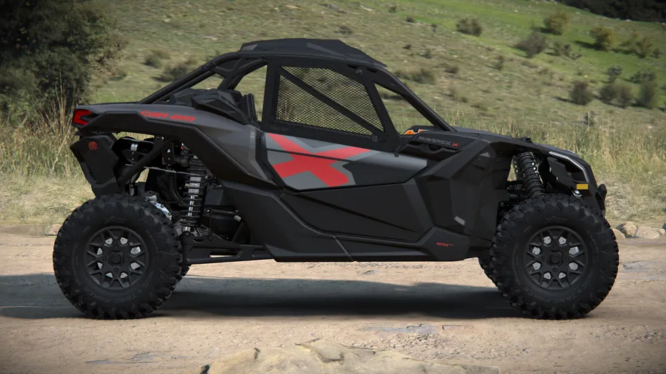 Can-Am Maverick X3 X 2027, Granite Grey, вид сбоку