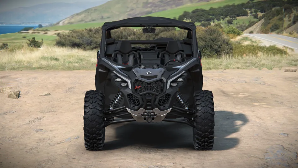 Can-Am Maverick X3 X 2027, Granite Grey, вид спереди