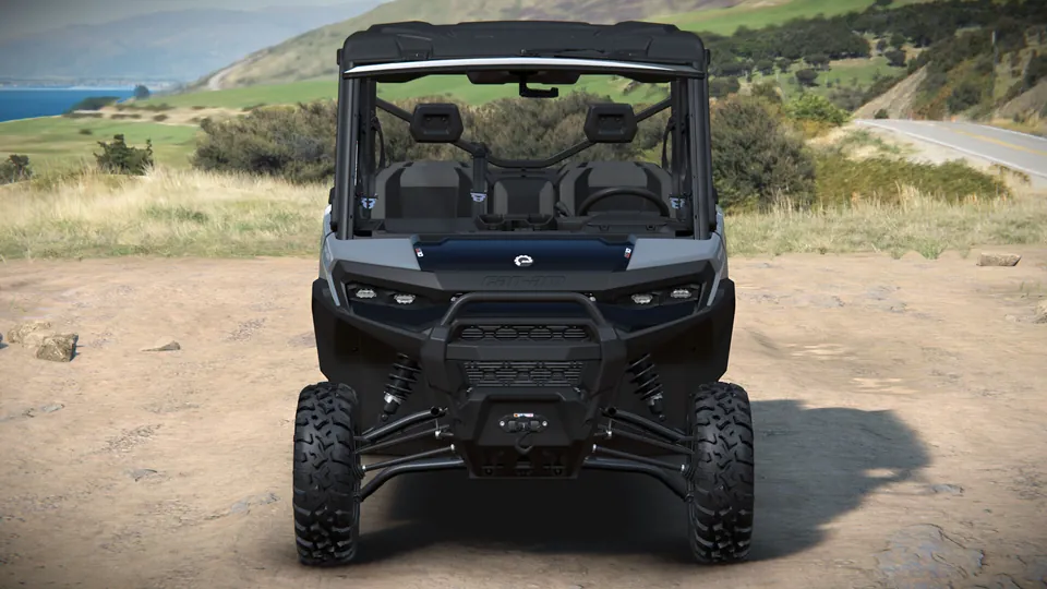 Can-Am Defender MAX XT CAB 2027, Dolomite Grey, вид спереди
