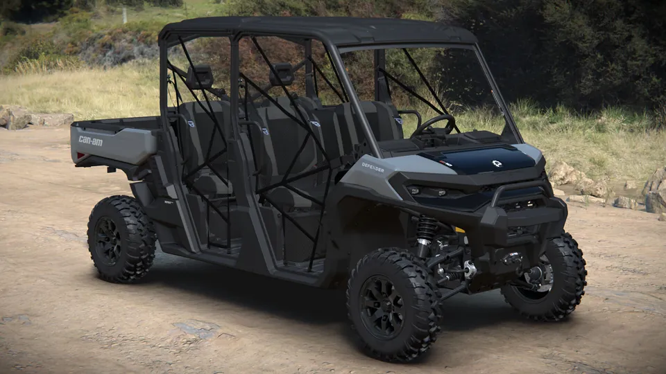 Can-Am Defender MAX XT HD10/HD11 2027, Dolomite Grey, вид спереди справа