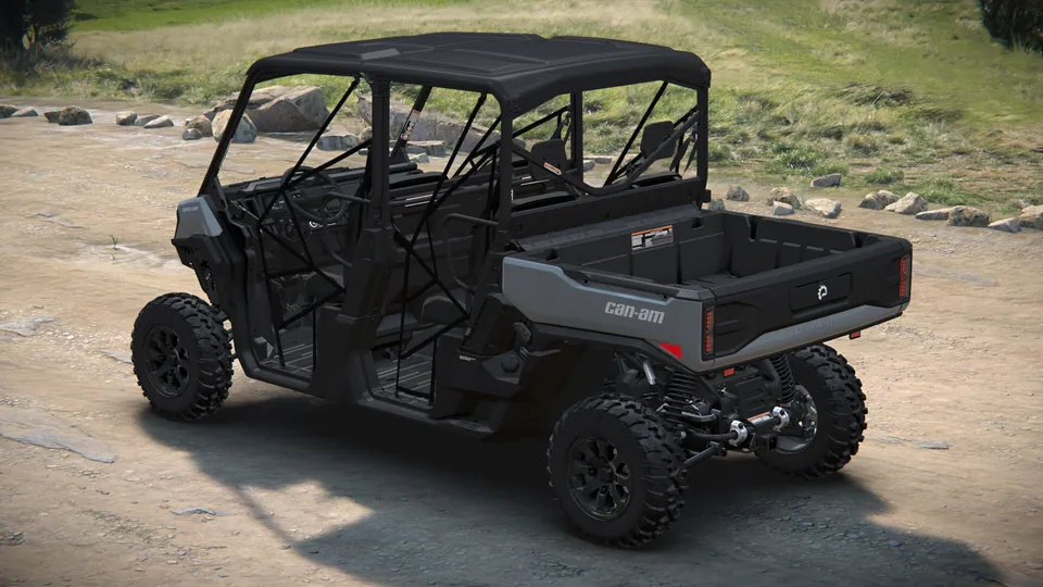 Can-Am Defender MAX XT HD10/HD11 2027, Dolomite Grey, вид сзади слева