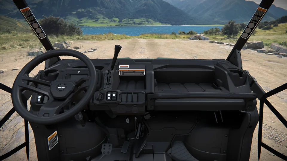 Can-Am Defender MAX HD7 2027, Compass Green, место водителя