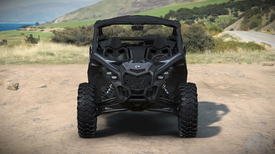 Can-Am Maverick X3 DS 2027, Granite Grey, вид спереди