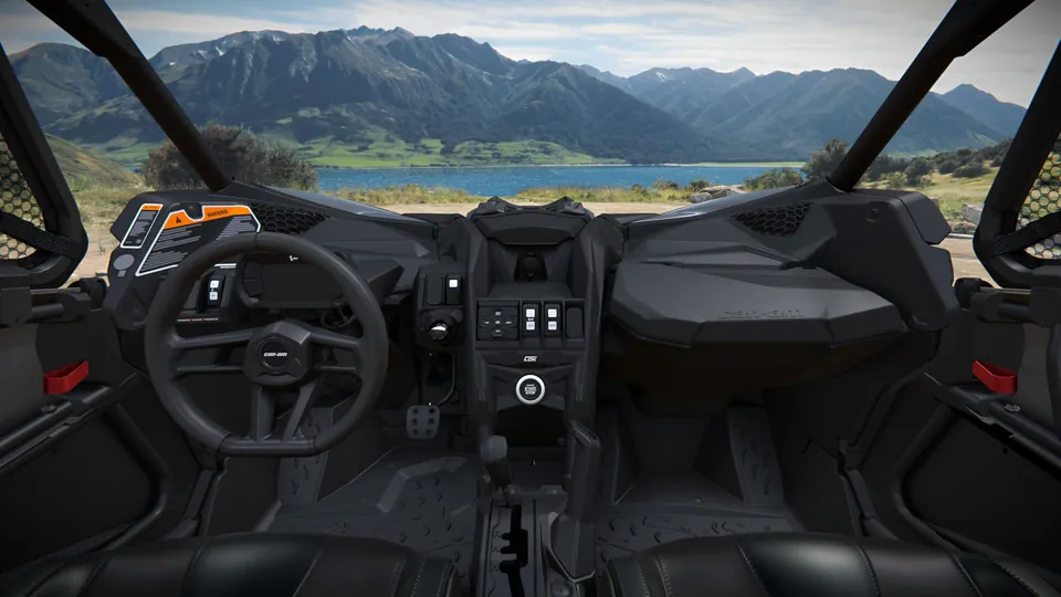 Can-Am Maverick X3 DS 2027, Granite Grey, место водителя