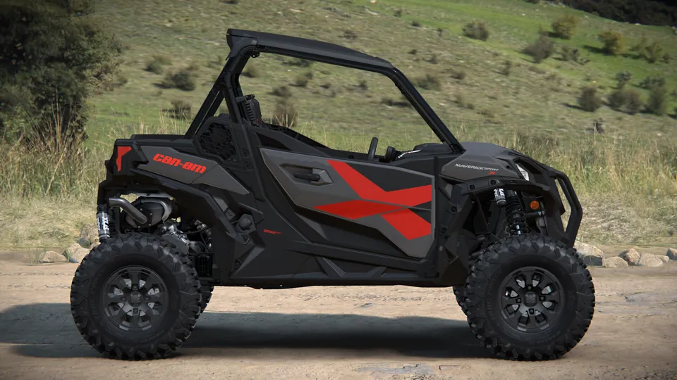 Can-Am Maverick Sport X 2027, Granite Grey, вид сбоку