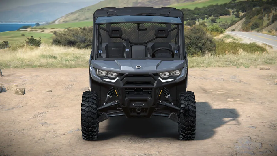Can-Am Defender XU PRO Limited 2027, Dolomite Grey, вид спереди