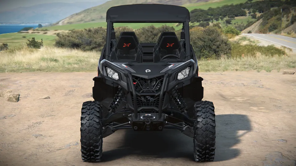 Can-Am Maverick Sport MAX X 2027, Granite Grey, вид спереди