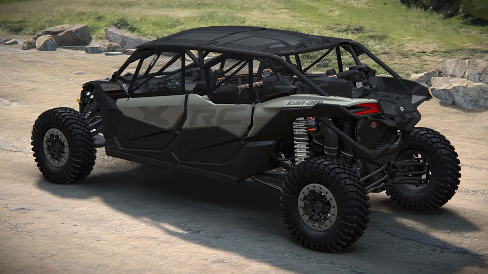 Can-Am Maverick X3 MAX X rc 2027, Loft Green Satin, вид сзади слева
