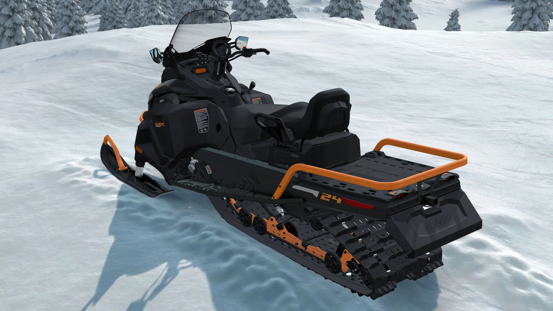 Ski-Doo Skandic LE 900 ACE с широкой гусеницей Silent Cobra WT 24 дюйма