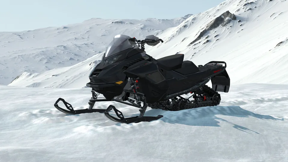 Ski-Doo Renegade X-RS 2027, Black, вид спереди слева