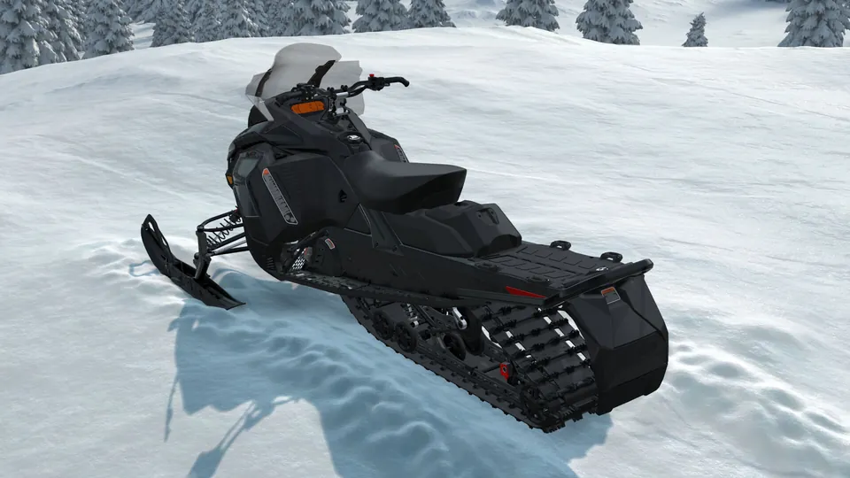 Ski-Doo Renegade X 2027, Black, вид сзади слева