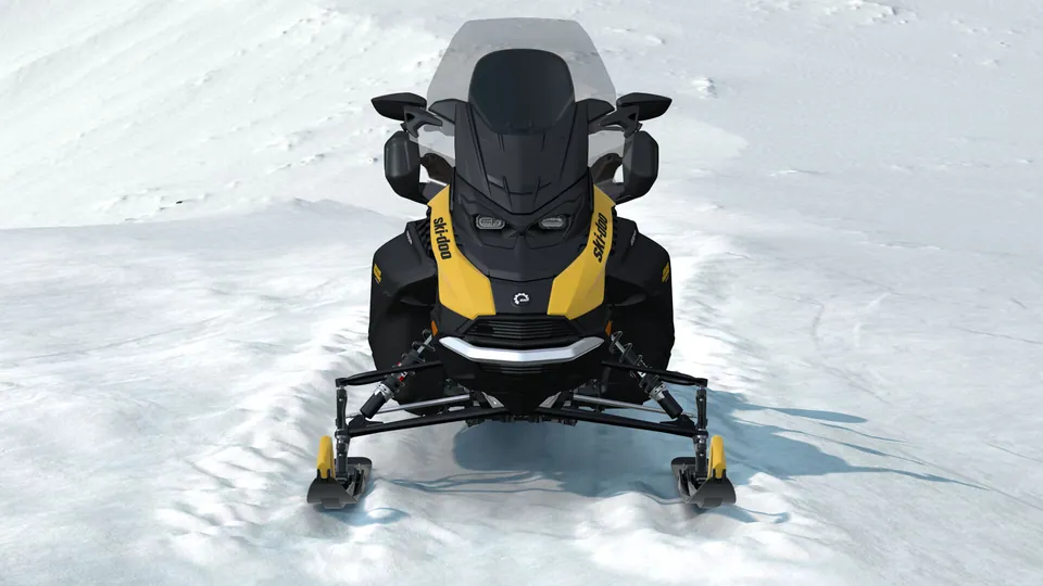 Ski-Doo Grand Touring Sport 2027, Neo Yellow, вид спереди