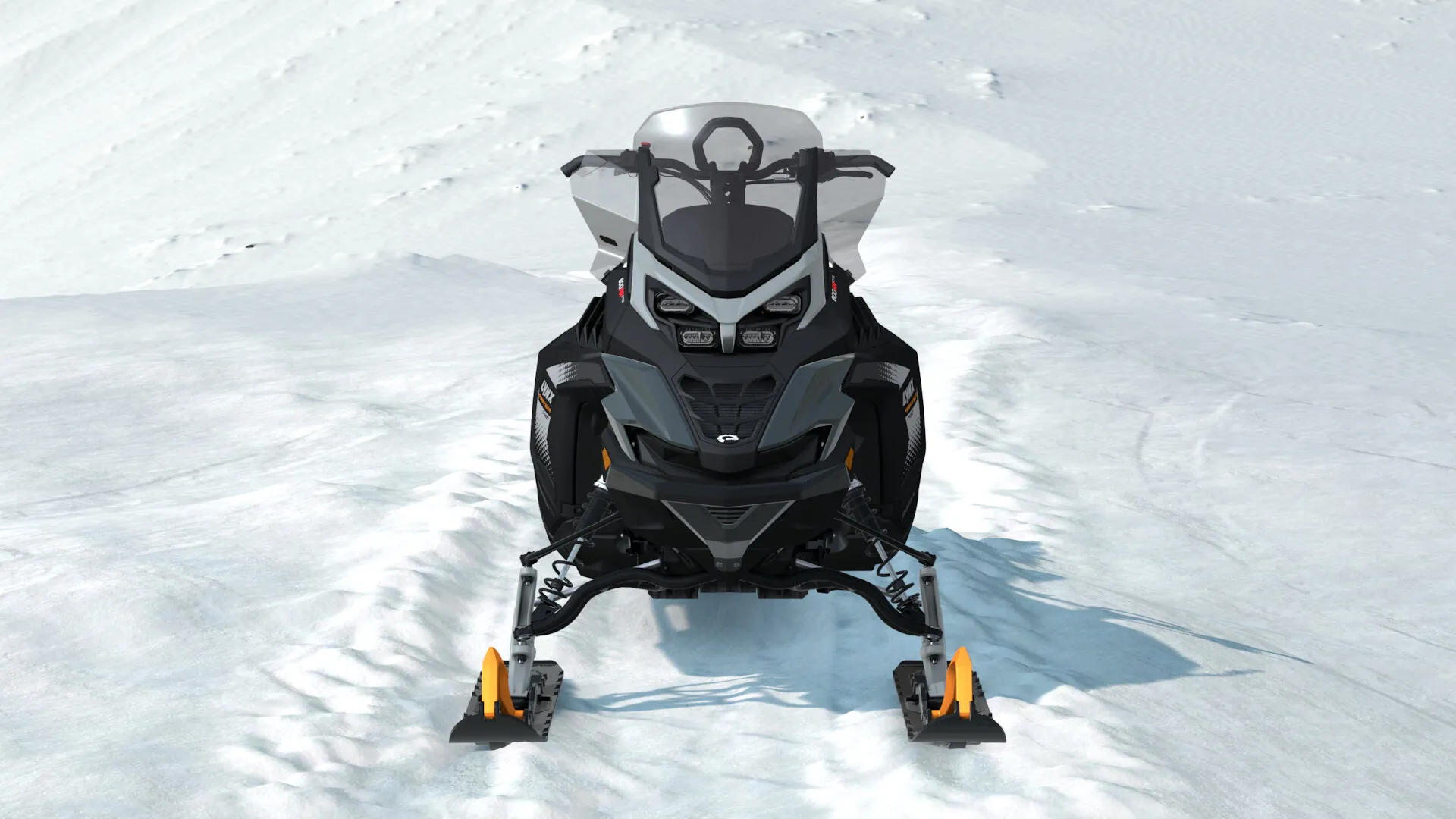 Lynx 49 Ranger PRO 2027, Tactical Grey / Orange Crush, вид спереди