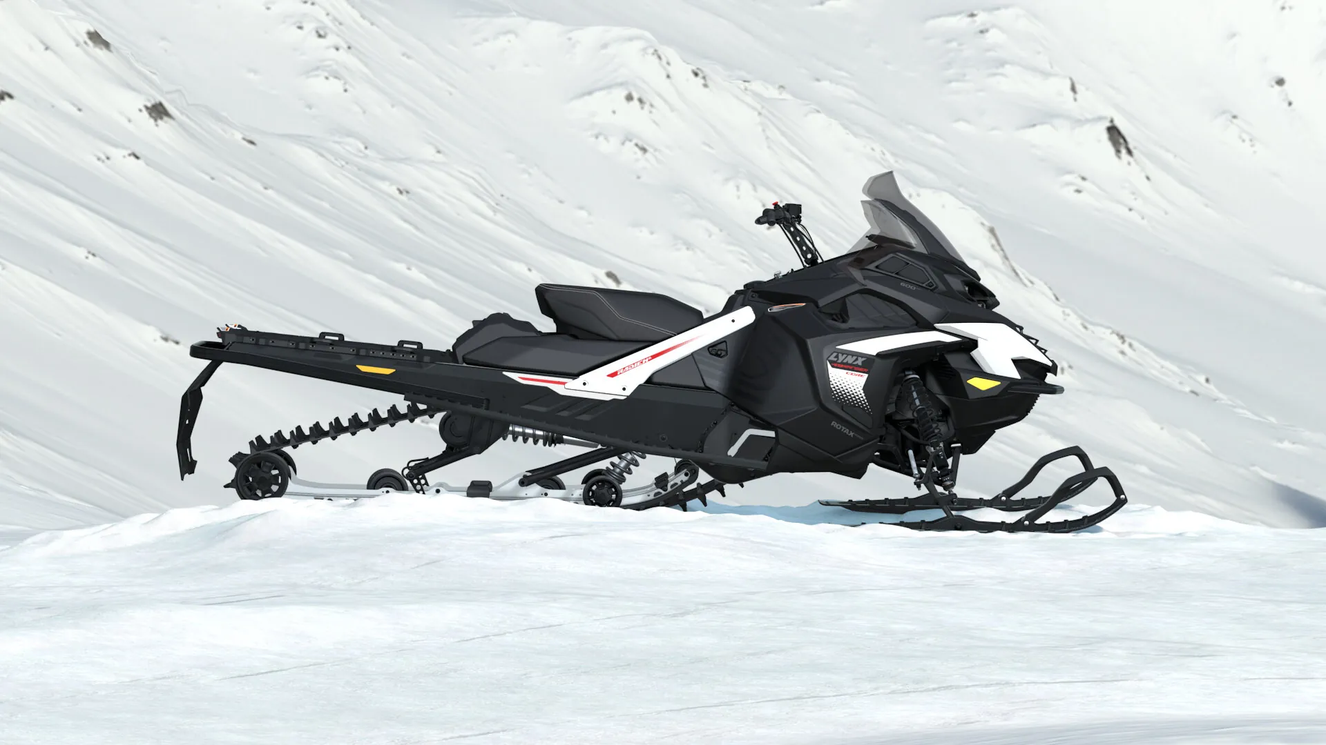 Lynx 49 Ranger Core 2027, Bright White / Black, вид сбоку