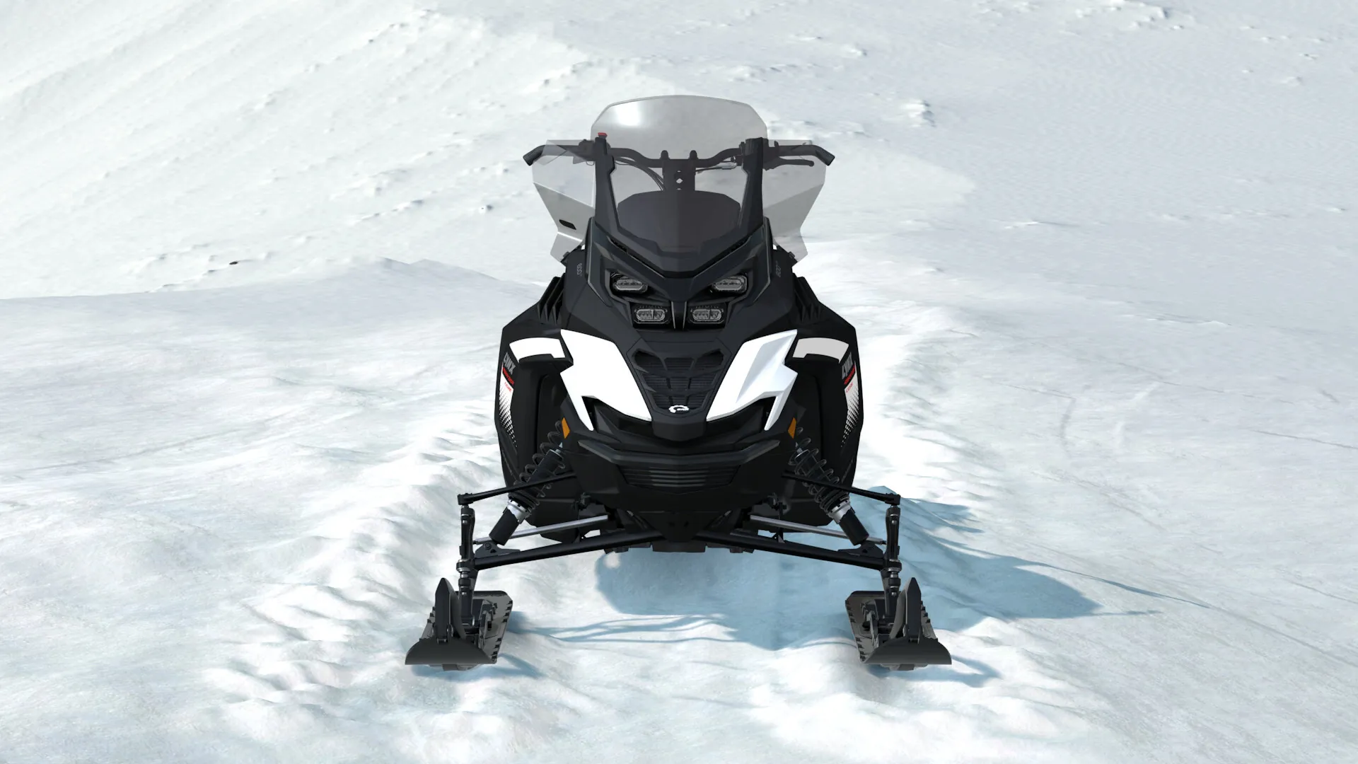 Lynx 49 Ranger Core 2027, Bright White / Black, вид спереди