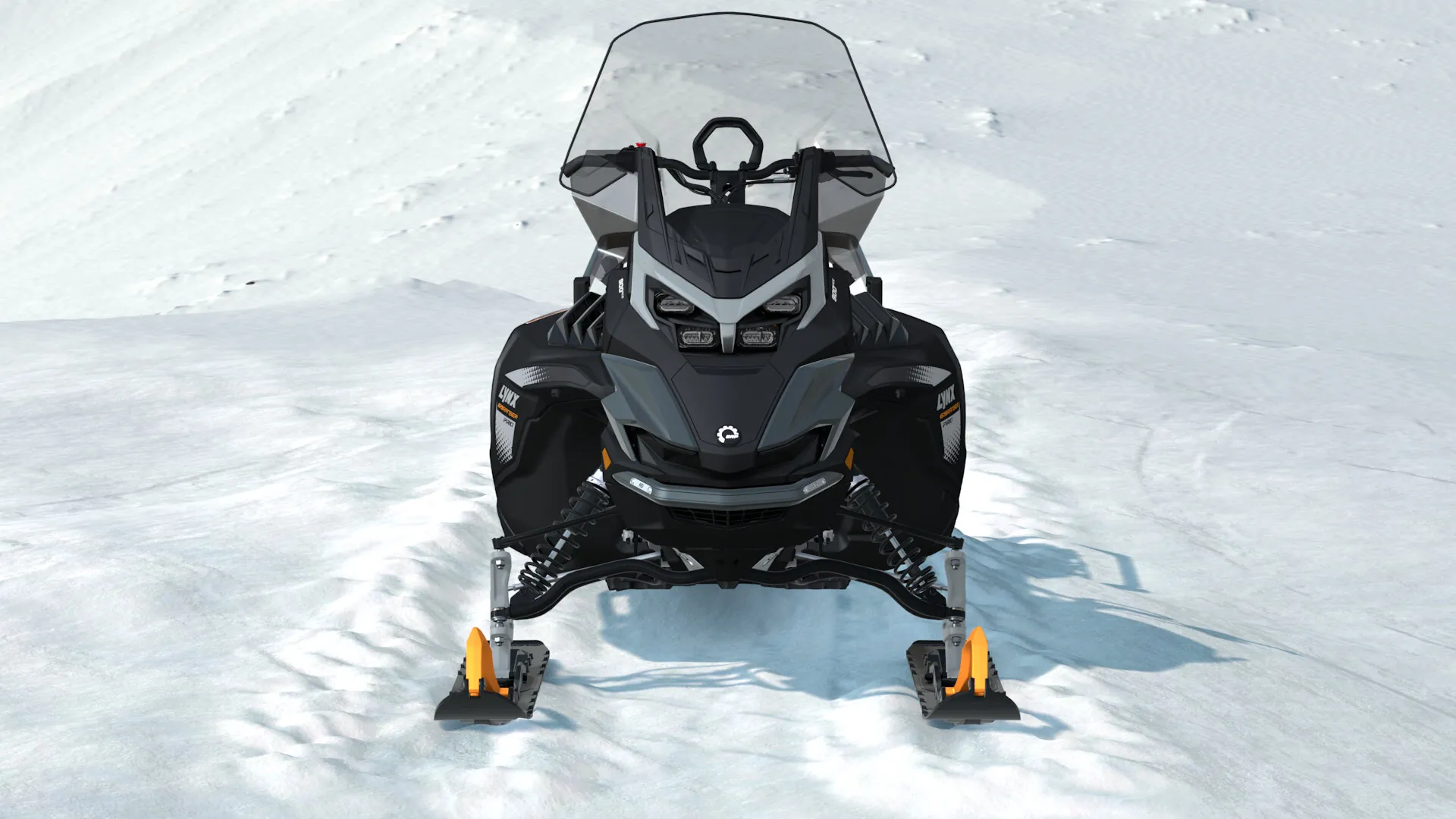 Lynx 69 Ranger PRO 2027, Tactical Grey / Orange Crush, вид спереди