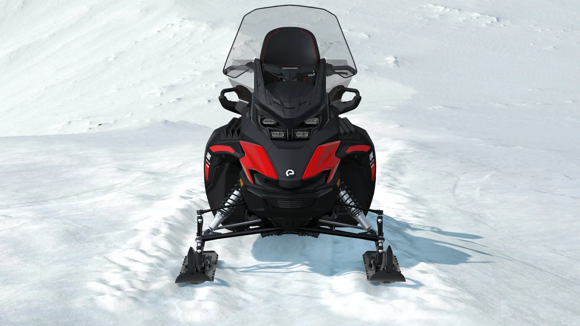 Lynx Adventure Core 2027, Viper Red / Black, вид спереди