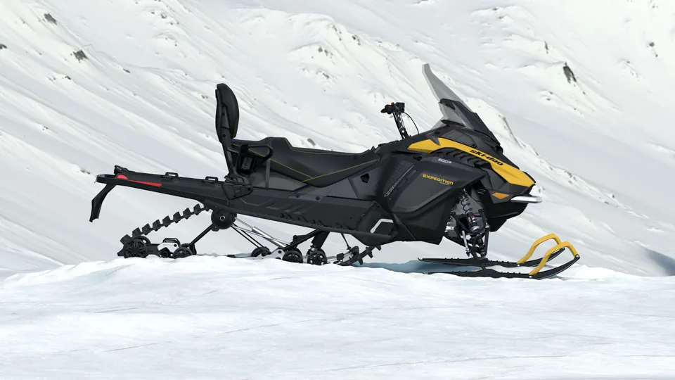 Ski-Doo Expedition Sport 2027, Neo Yellow, вид сбоку