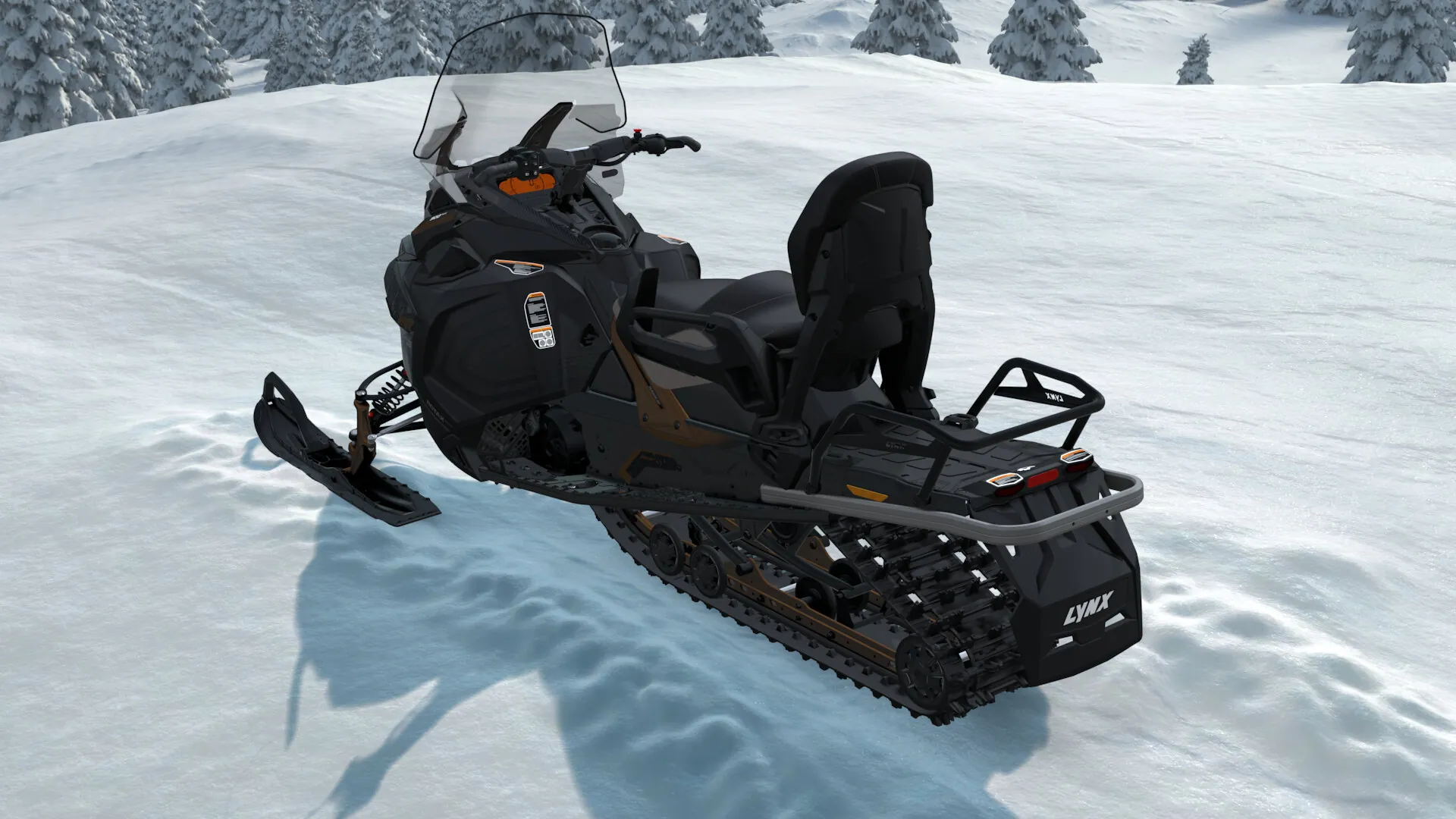 Lynx Adventure Limited 2027, Noble Bronze / Black, вид сзади слева