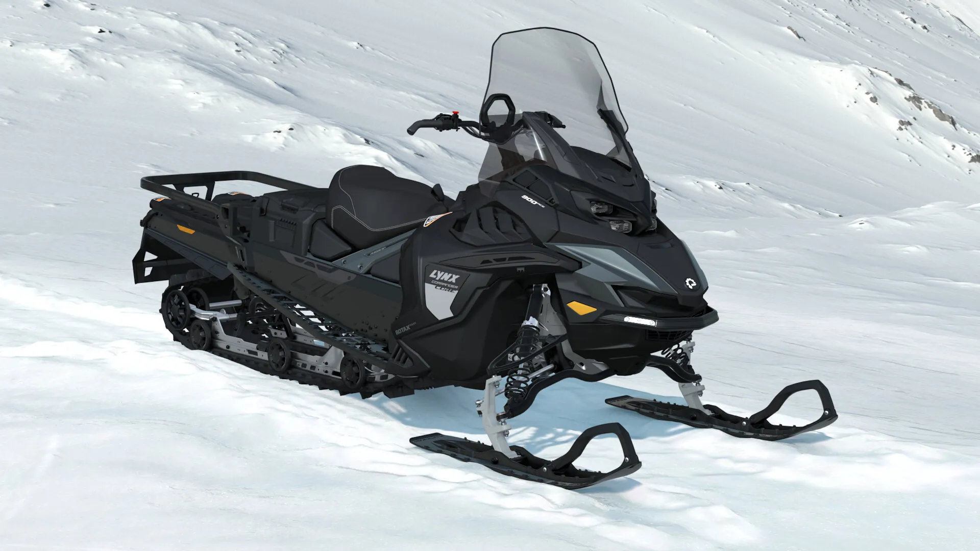Lynx Commander Core 2027, Tactical Grey / Black, вид спереди справа