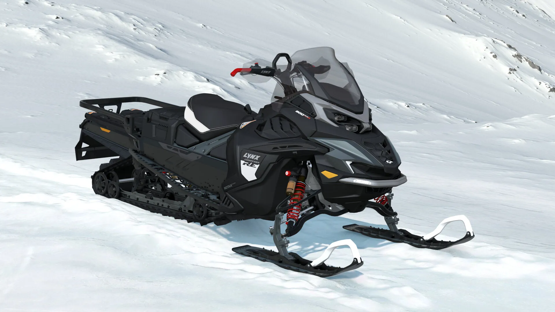 Lynx Commander RE 2027, Tactical Grey / Black, вид спереди справа
