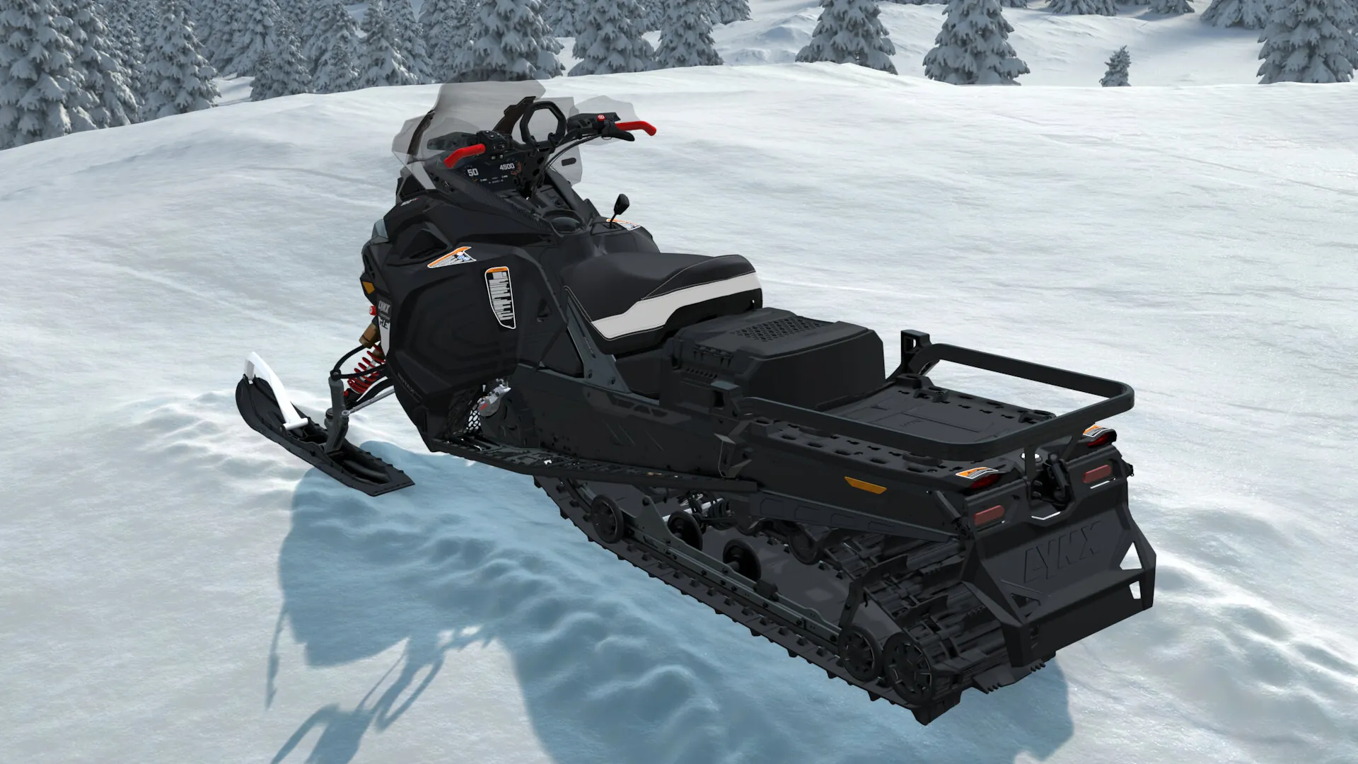 Lynx Commander RE 2027, Tactical Grey / Black, вид сзади слева