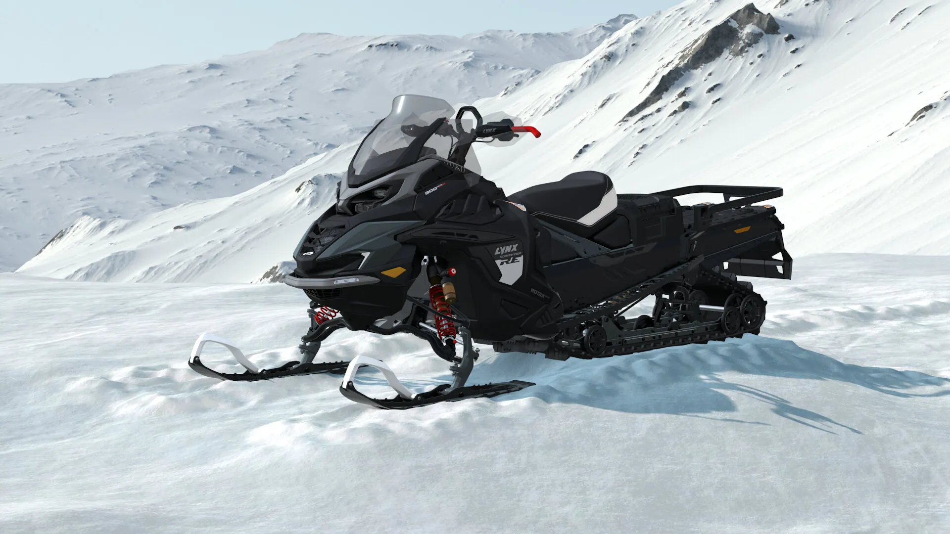 Lynx Commander RE 2027, Tactical Grey / Black, вид спереди слева