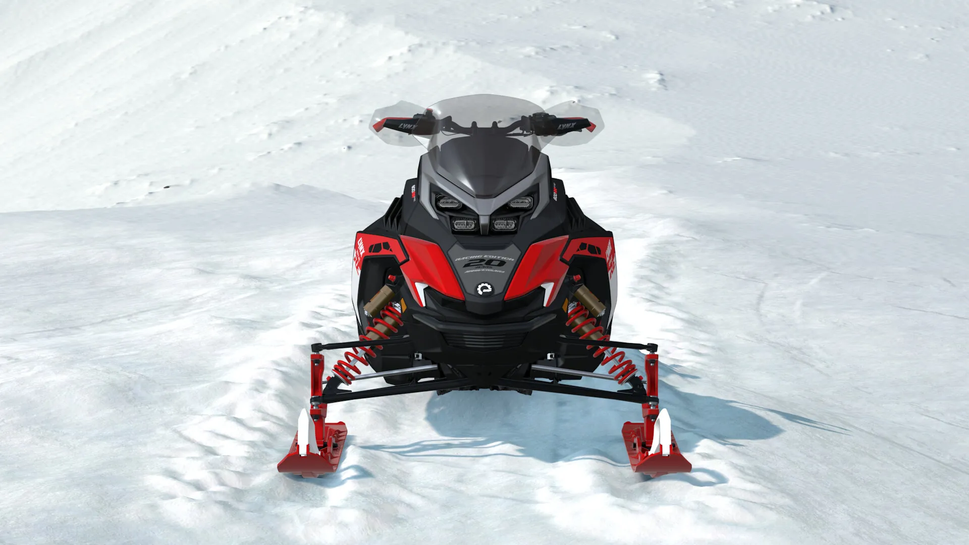 Lynx Rave RE 2027, Viper Red / Black, вид спереди