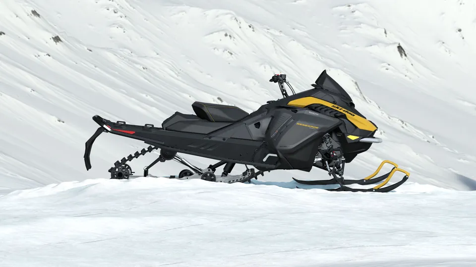 Ski-Doo Renegade Sport 2027, Neo Yellow, вид сбоку
