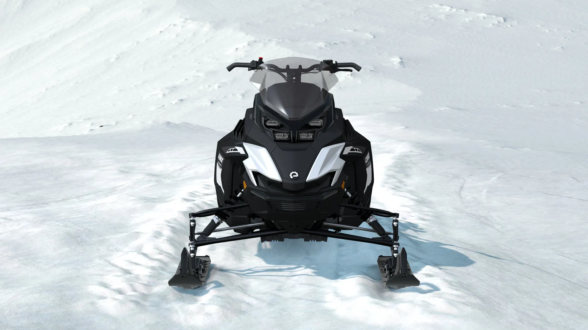 Lynx Xterrain Core 2027, Bright White / Black, вид спереди