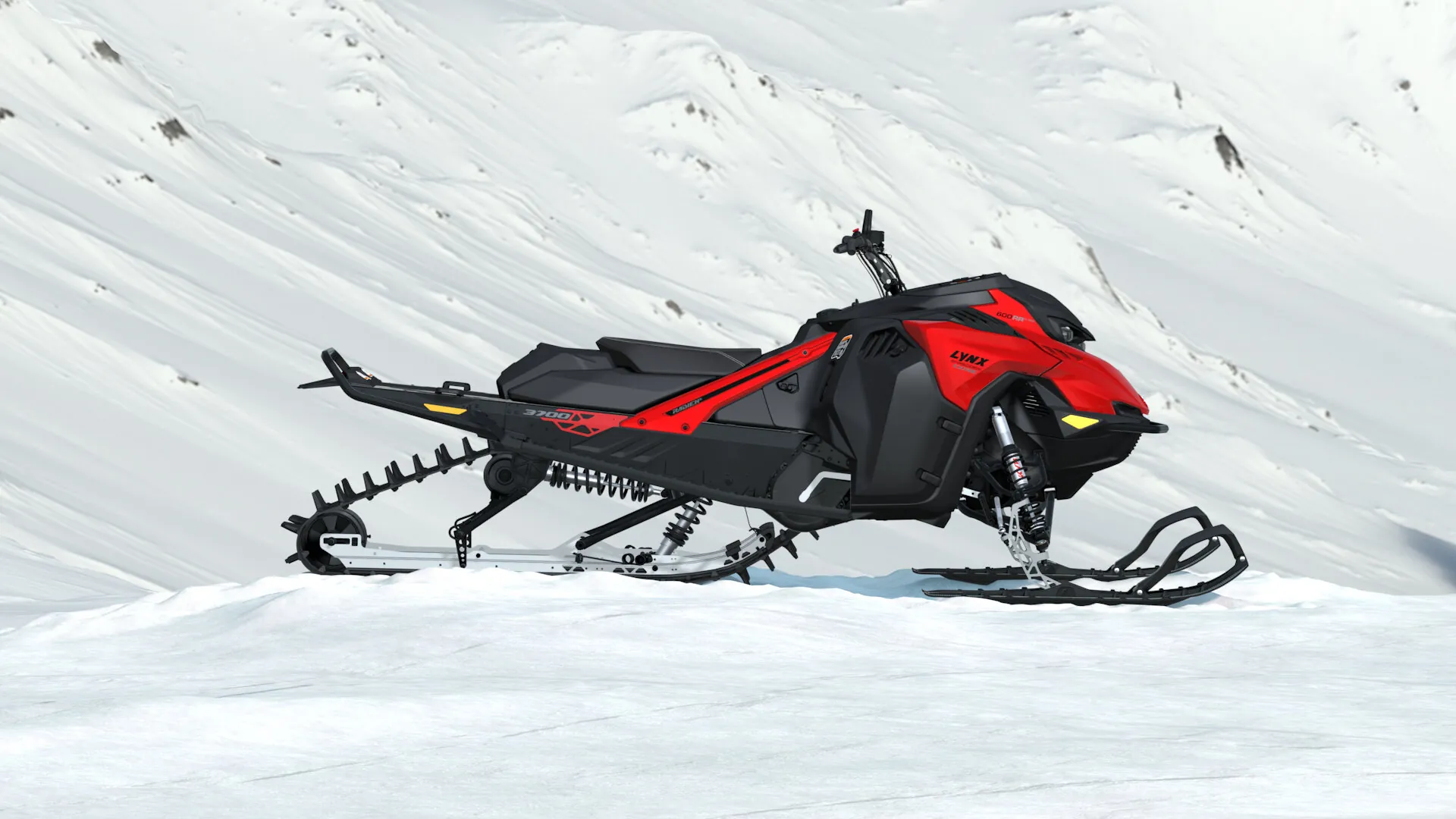 Lynx Shredder Core 2027, Viper Red / Black, вид сбоку