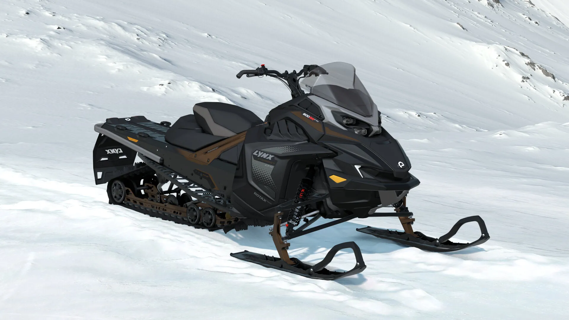 Lynx Xterrain Limited 2027, Noble Bronze / Black, вид спереди справа