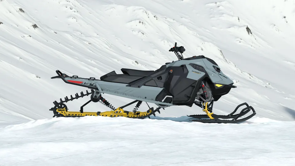 Ski-Doo Summit Expert 2027, Airy Blue, вид сбоку