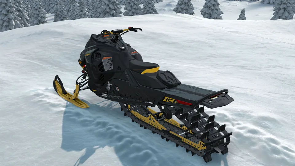 Ski-Doo Summit HCE 2027, Timeless Black, вид сзади слева