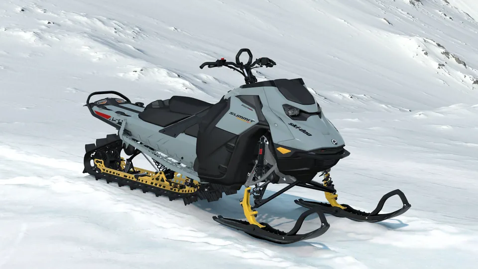 Ski-Doo Summit X 2027 с мотором 850 E-TEC Turbo R, цвет Airy Blue