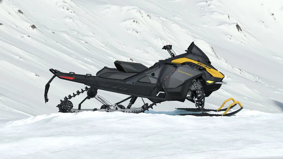 Ski-Doo Backcountry Sport 2027, Neo Yellow, вид сбоку