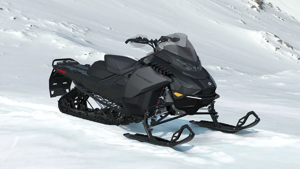 Ski-Doo Backcountry Adrenaline 2027, Black, вид спереди справа
