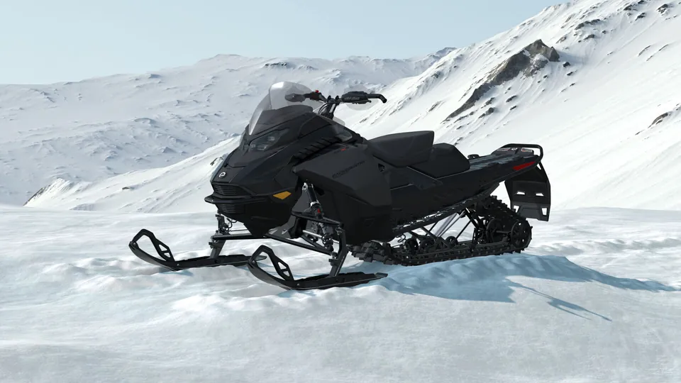 Ski-Doo Backcountry Adrenaline 2027, Black, вид спереди слева