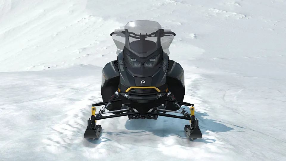Ski-Doo Renegade Adrenaline с пакетом Enduro 2027, Black, вид спереди