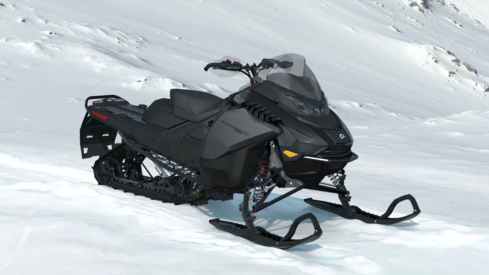 Ski-Doo Backcountry X 2027, Black, вид спереди справа