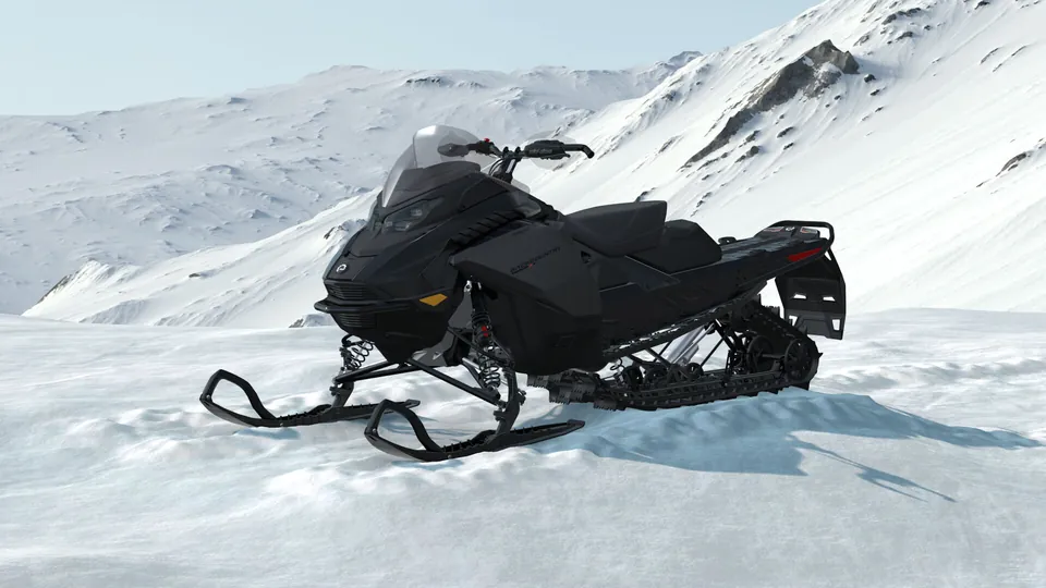 Ski-Doo Backcountry X 2027, Black, вид спереди слева